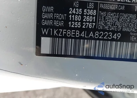 2020 Mercedes-Benz E 350 4Matic from USA, damaged, VIN W1KZF8EB4LA822349